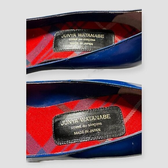 Junya Watanabe Comme des Garçons Blue Platform Pumps, Size 24.5 Japan - Picture 10 of 16